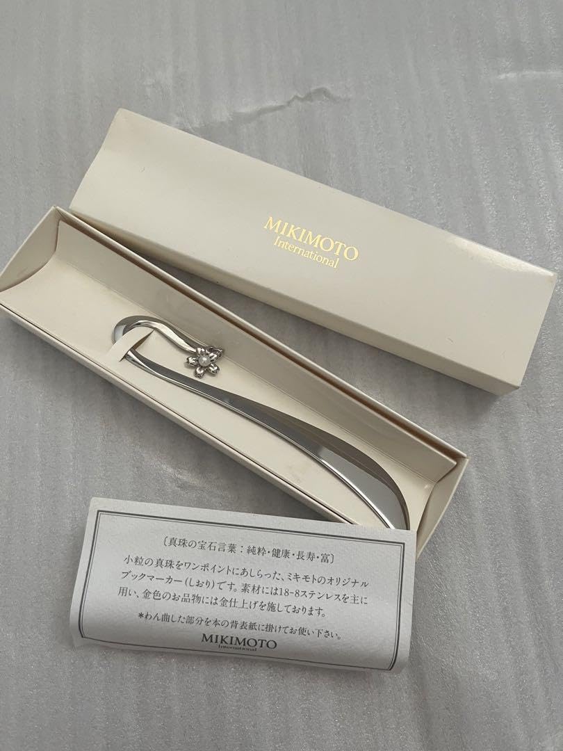 Amazon | タイム ミキモト ブックマーカー ステンレス MIKIMOTO